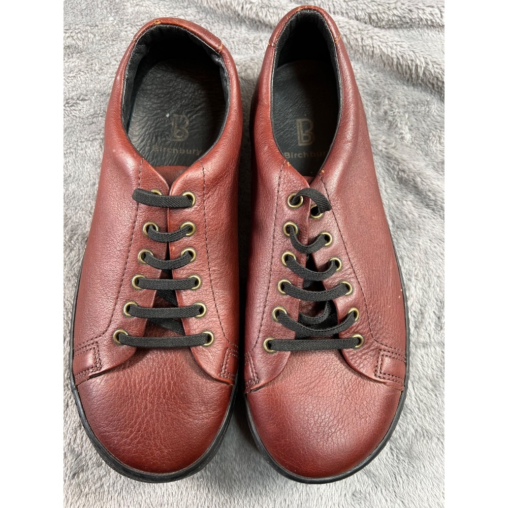 Birchbury Bramfords Sneakers Mens 9/41 Barefoot Leather Shoes Brown Minimalst